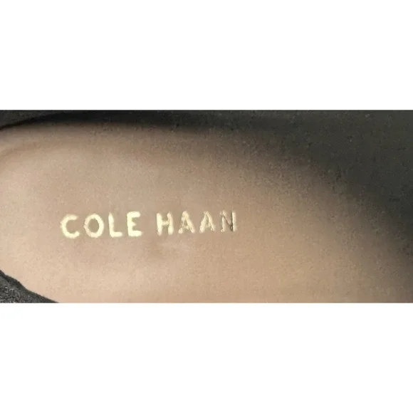 COLE HAAN Naia Black Leather Ankle Boots Womens Size 7B Side Zip New $200 O - Picture 10 of 12